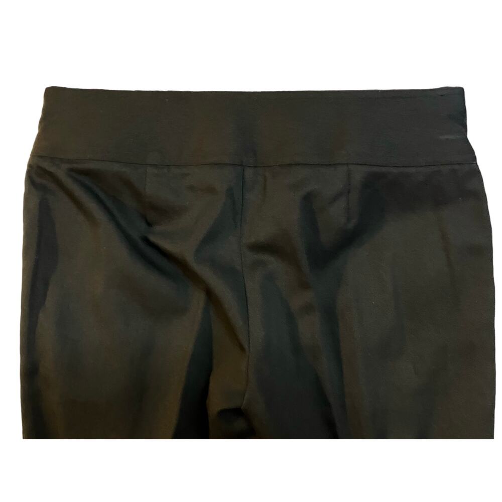 J. Crew Women's Black Cotton/Linen Favorite Fit Bootcut 32.5" Inseam Pants SZ 0 - Picture 4 of 9